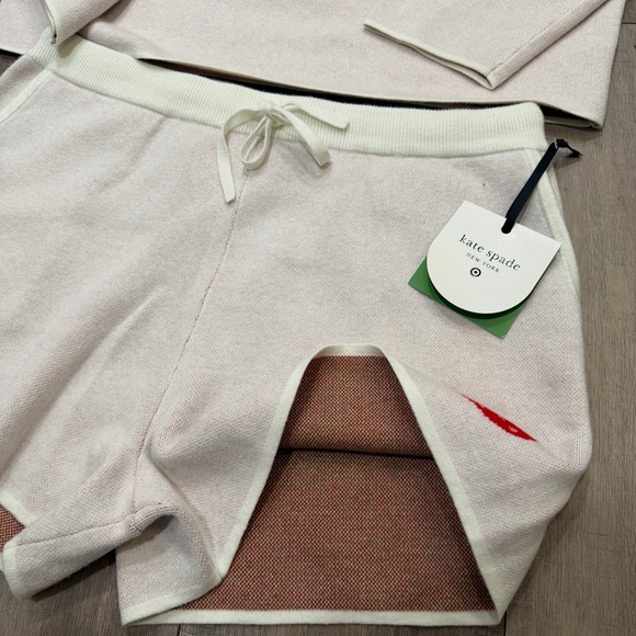 NWT Set Kate Spade X Target Strawberry Sweater Knit Hoodie & Shorts Set Size L - Picture 3 of 10